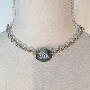 Sterling initial necklace